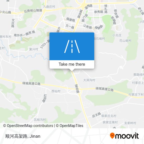 顺河高架路 map