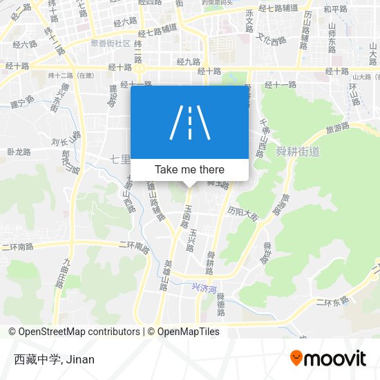 西藏中学 map