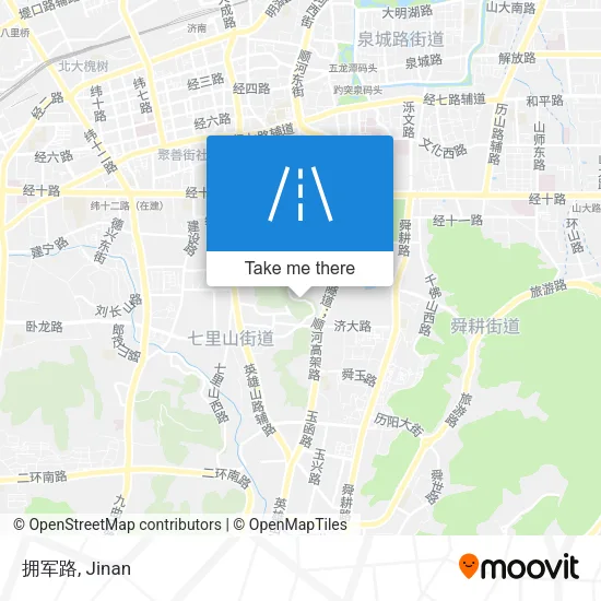 拥军路 map