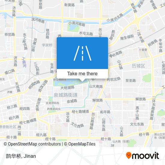 鹊华桥 map