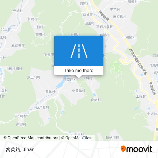 窝黄路 map