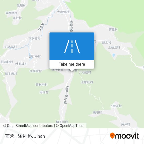西营—降甘 路 map