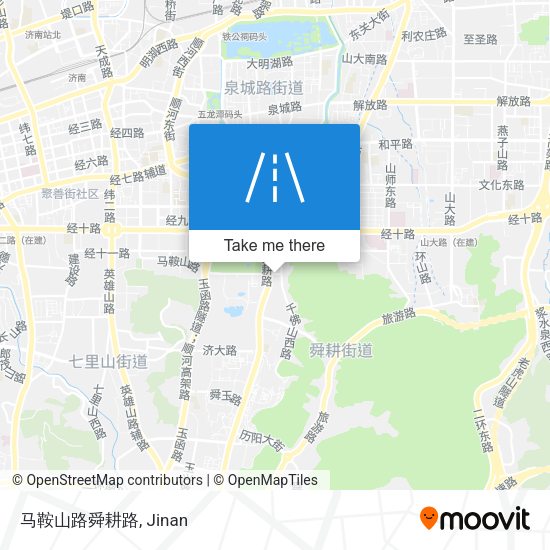 马鞍山路舜耕路 map