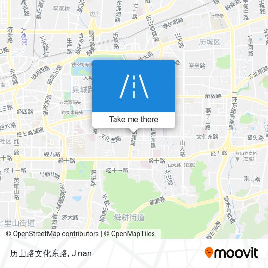 历山路文化东路 map