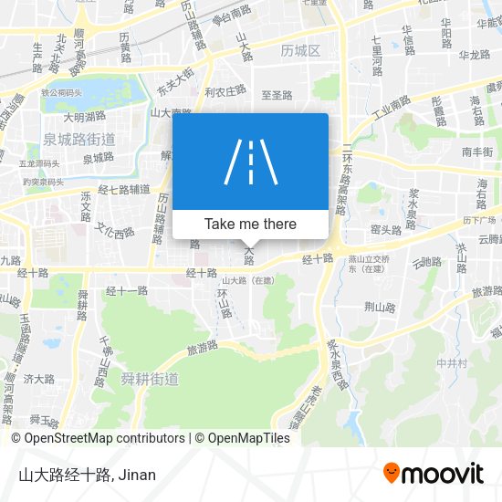 山大路经十路 map