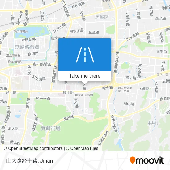山大路经十路 map