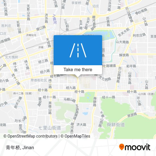 青年桥 map