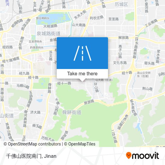 千佛山医院南门 map