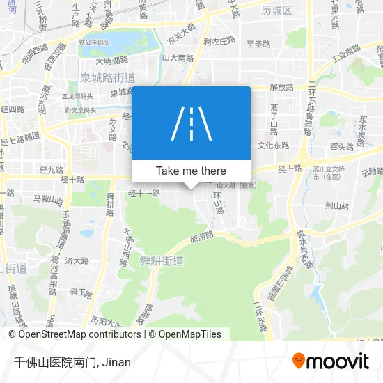 千佛山医院南门 map