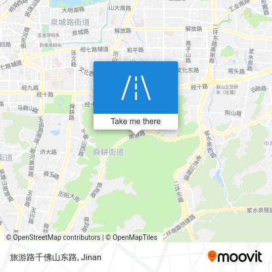 旅游路千佛山东路 map