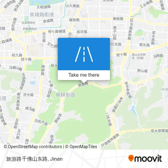 旅游路千佛山东路 map