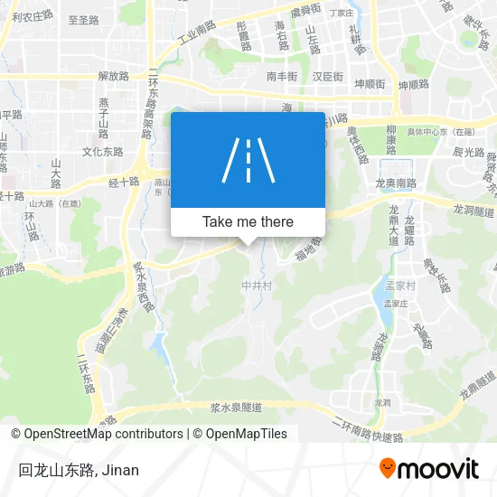 回龙山东路 map