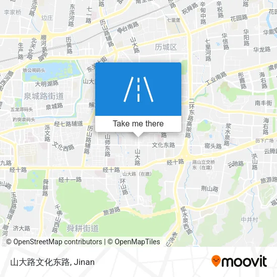 山大路文化东路 map