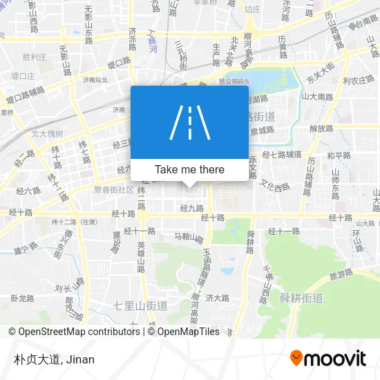 朴贞大道 map