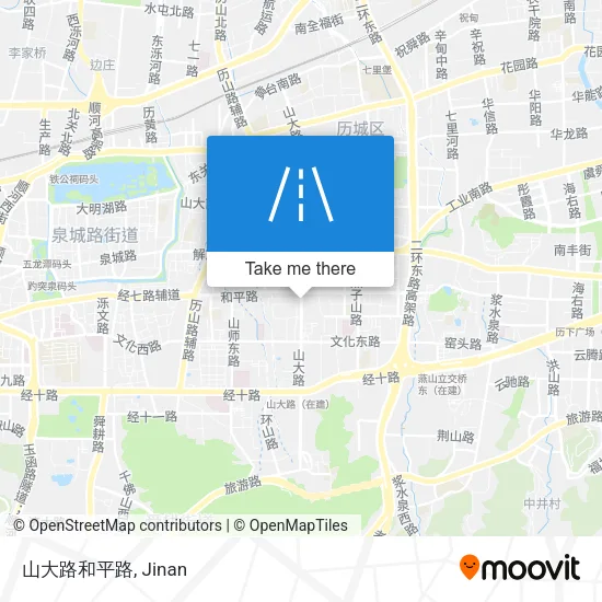 山大路和平路 map