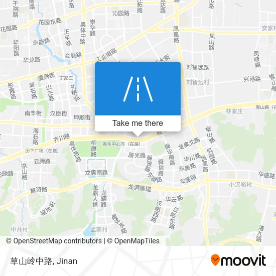草山岭中路 map