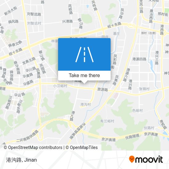 港沟路 map