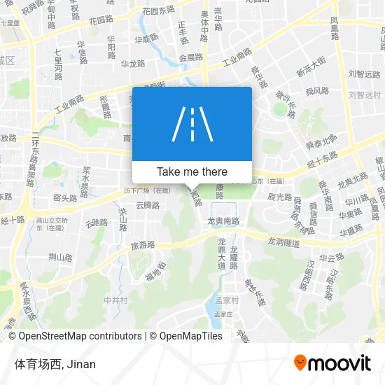 体育场西 map