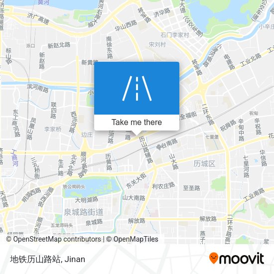 地铁历山路站 map