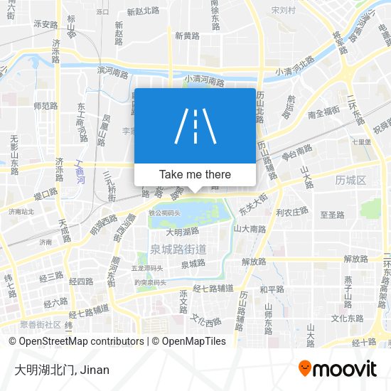 大明湖北门 map