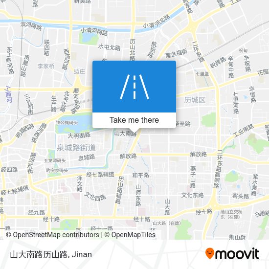 山大南路历山路 map