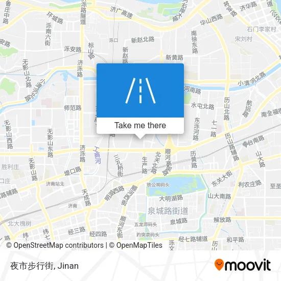夜市步行街 map