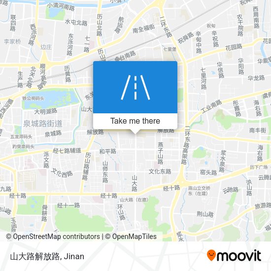 山大路解放路 map
