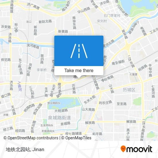 地铁北园站 map
