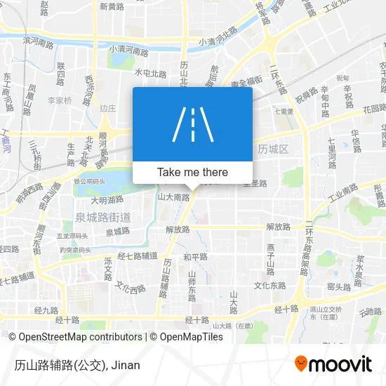 历山路辅路(公交) map