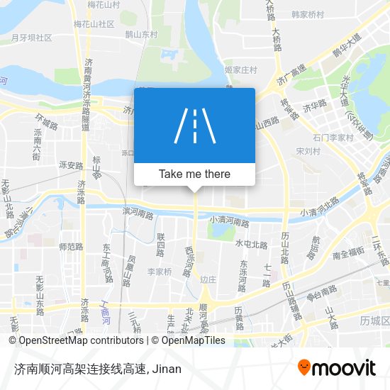 济南顺河高架连接线高速 map