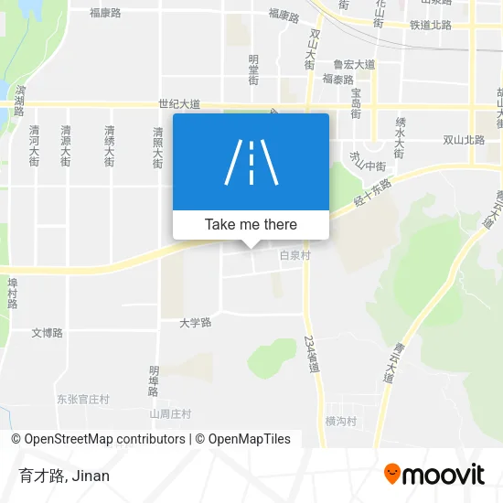 育才路 map
