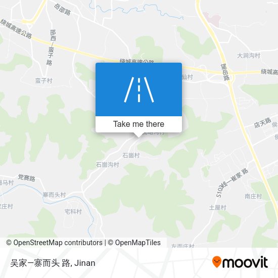 吴家—寨而头 路 map