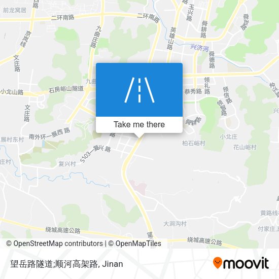 望岳路隧道;顺河高架路 map