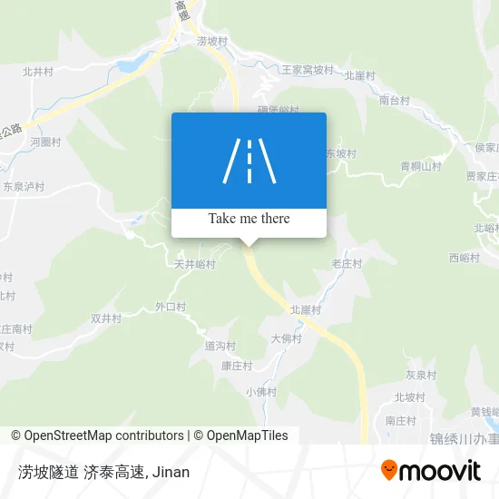 涝坡隧道 济泰高速 map