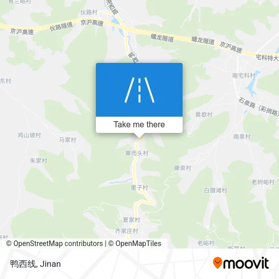 鸭西线 map