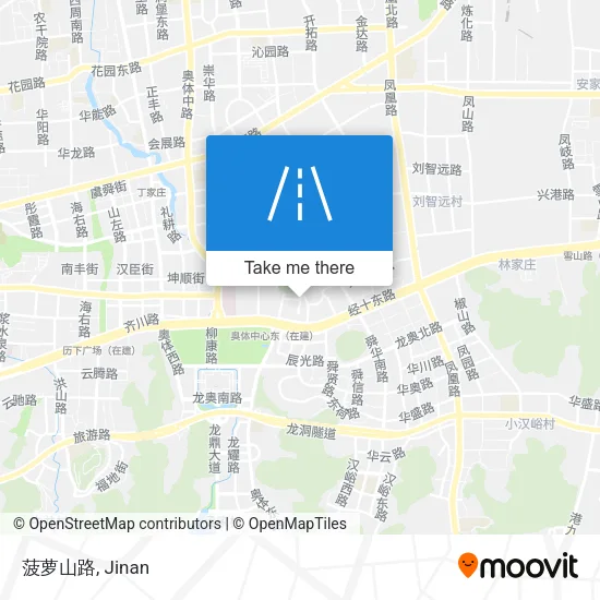 菠萝山路 map
