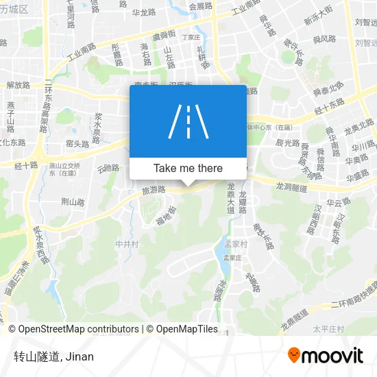 转山隧道 map