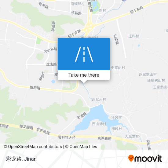 彩龙路 map