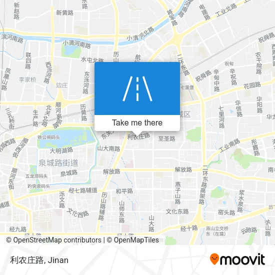 利农庄路 map