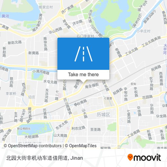 北园大街非机动车道借用道 map