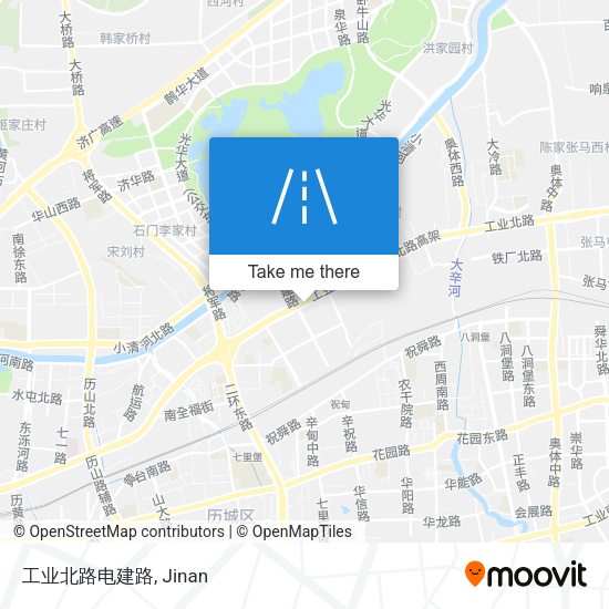 工业北路电建路 map
