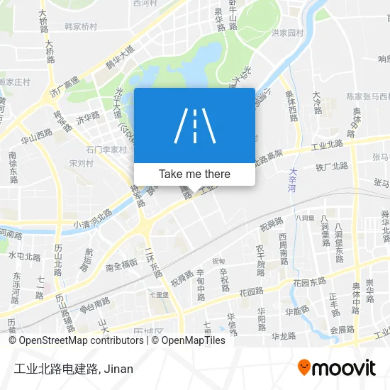 工业北路电建路 map