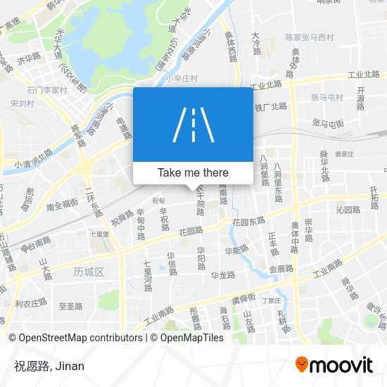 祝愿路 map