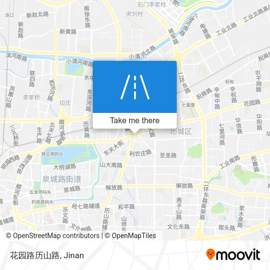 花园路历山路 map