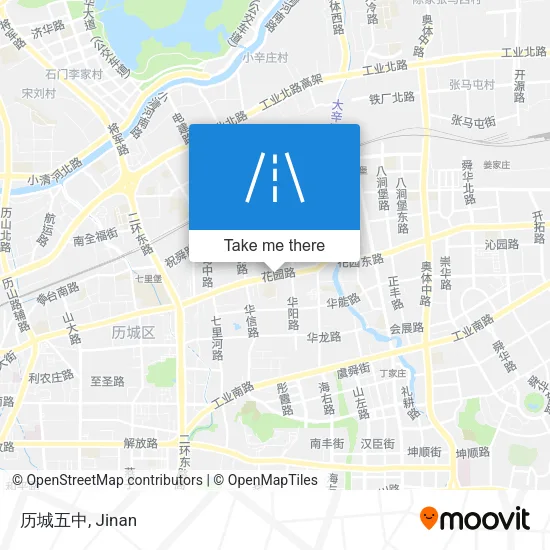 历城五中 map