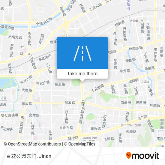 百花公园东门 map