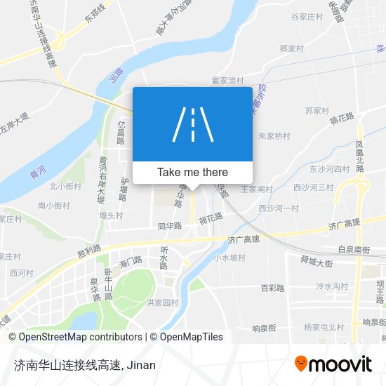 济南华山连接线高速 map