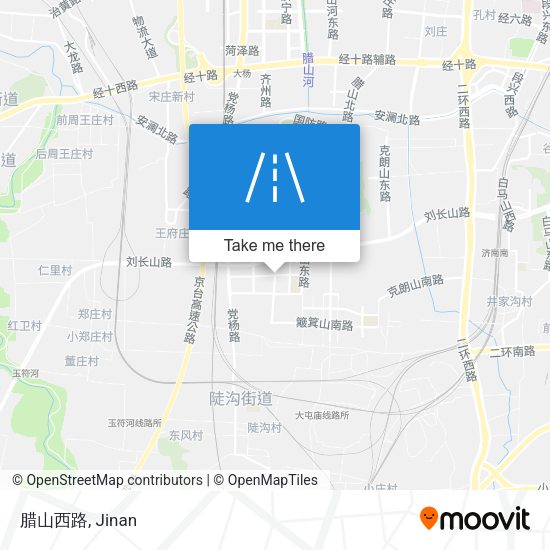 腊山西路 map
