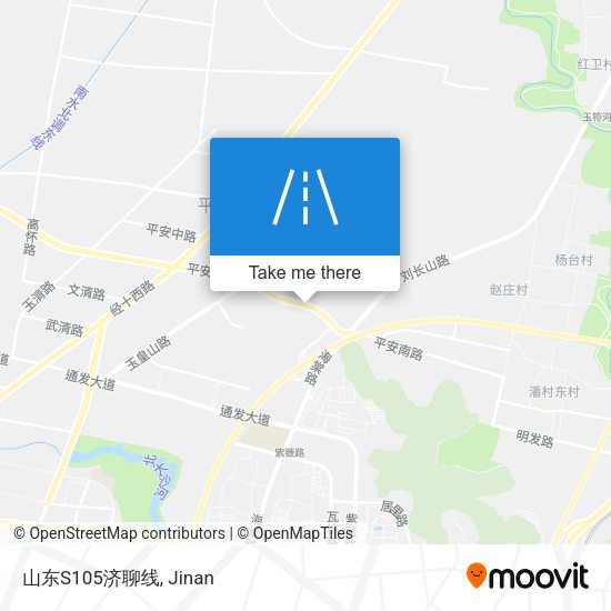 山东S105济聊线 map