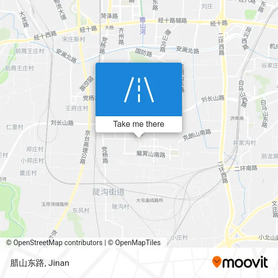 腊山东路 map